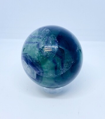 Purple and Green Fluorite Sphere 2