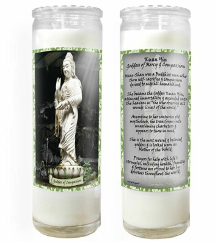 Goddess of Compassion Candle Jar