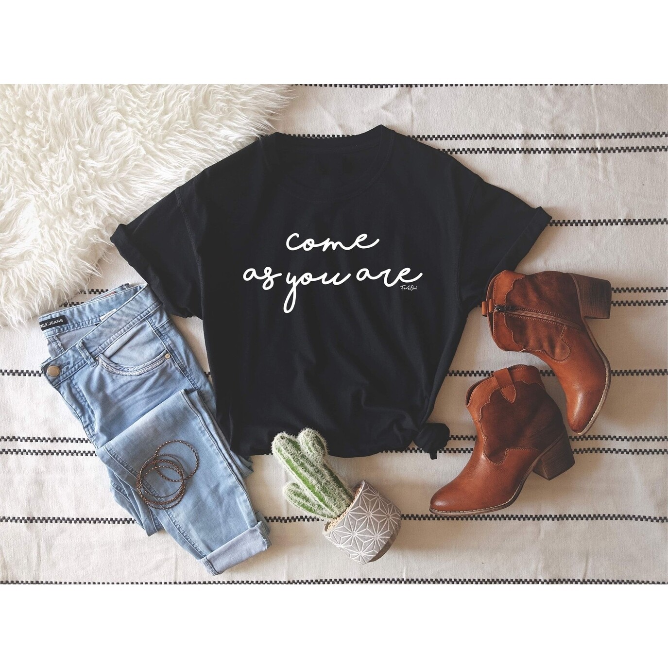 Come as You Are Black T-Shirt