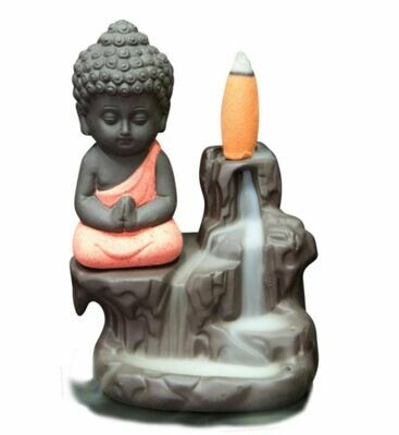 Ceramic Waterfall Buddha Backflow Incense Burner