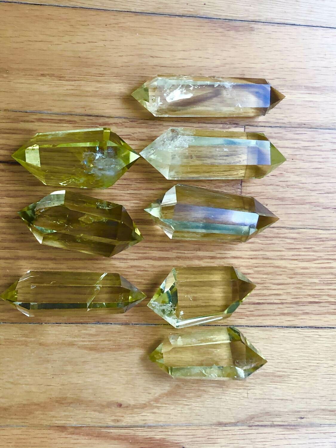 Double Terminated Citrine Points 2