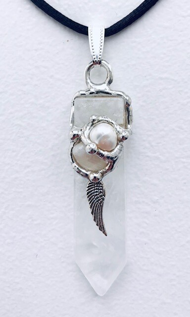 Archangel Gabriel Blade Pendant Necklace