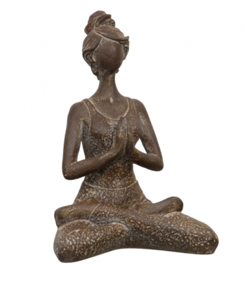 Large Meditating Yoga Lady Antique