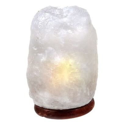 Mini White Himalayan Salt Crystal Lamp 
