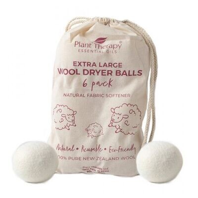 Natural New Zealand Wool Dryer Balls Pack of 6
