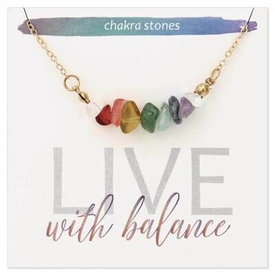 Live With Stone Chip Necklace