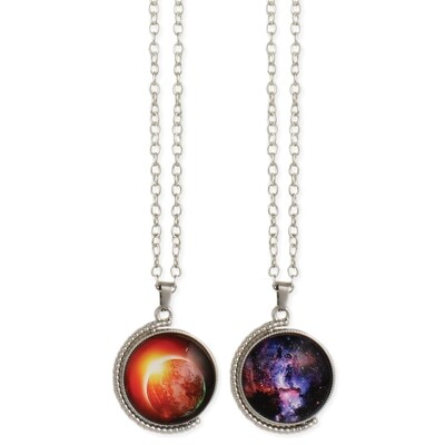 Wonders of the Universe Spinning Pendant Necklace