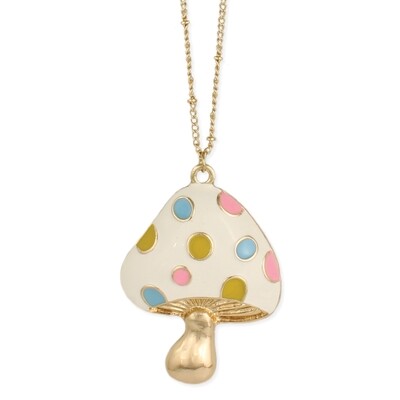 Alice's Mushroom Gold Necklace