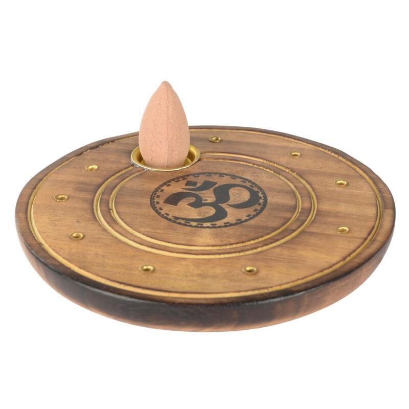 OM Round Cone and Incense Holder