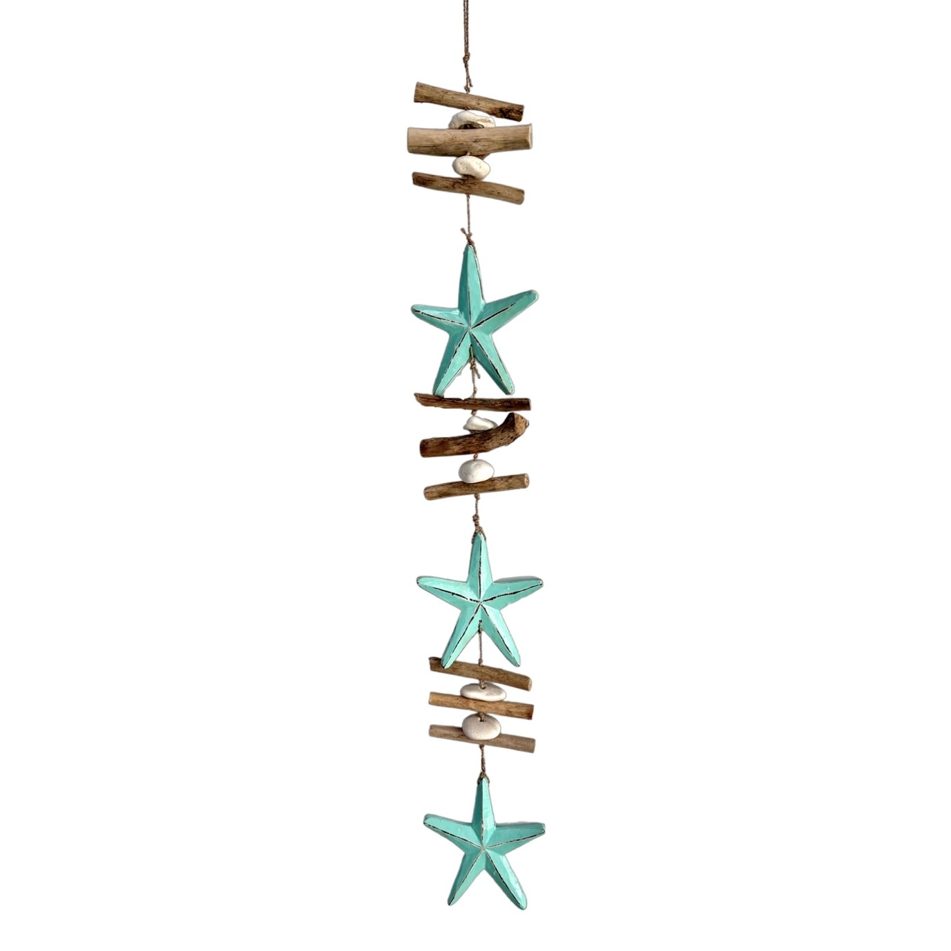 Three Star with Driftwood Strand Mobile