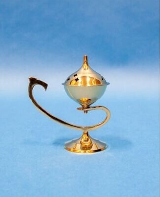 Brass Incense Burner with Handle