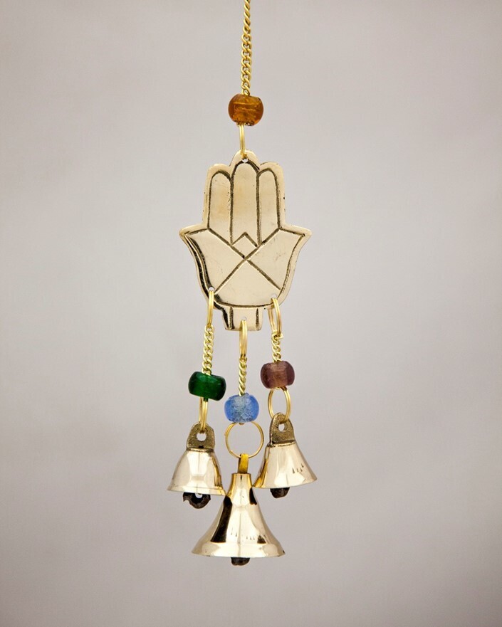 Hand Of Fatima Chime With Beads 4