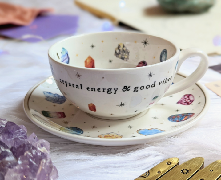  Good Vibes & Crystals  Divination Teacup
