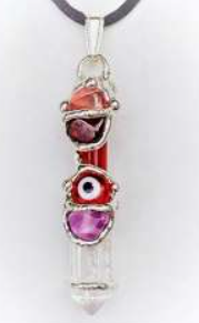 Courage Evil Eye Baby Wand Pendant