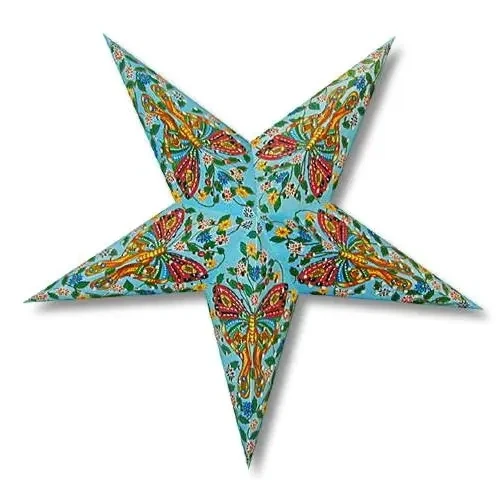 Handmade Paper Star 12" Hanging Lantern
