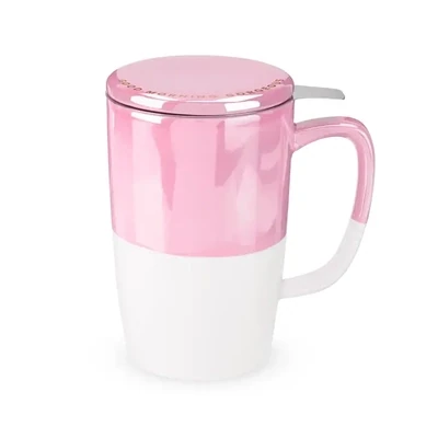 Pink Tea Mug & Infuser