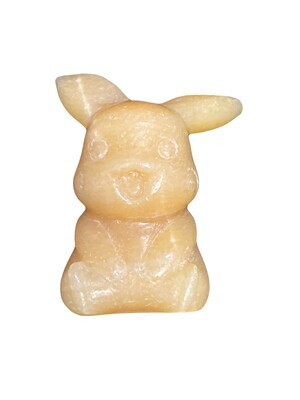 Pikachu Yellow Calcite Figurine