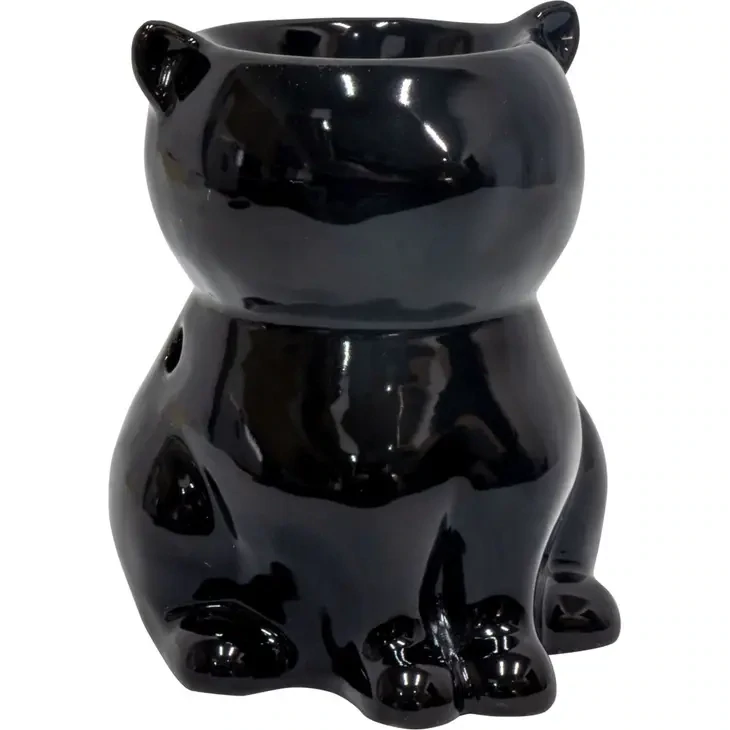 Ceramic Oil Burner - Black Cat