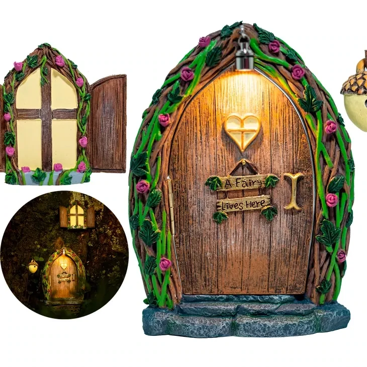  Fairy Door and Window For Trees with Light