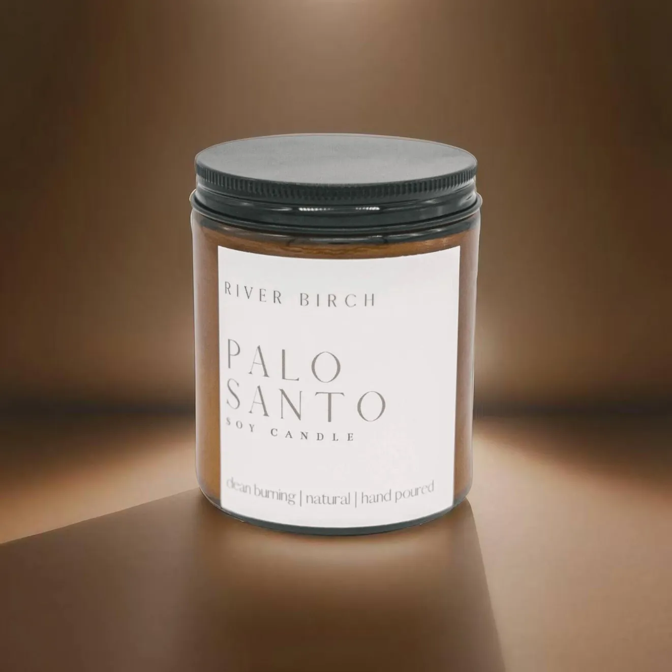 8.5oz Palo Santo - Amber Jar - Soy Candle