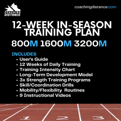 High School Track and Field 800m 1600m 3200m In-Season Training Plan