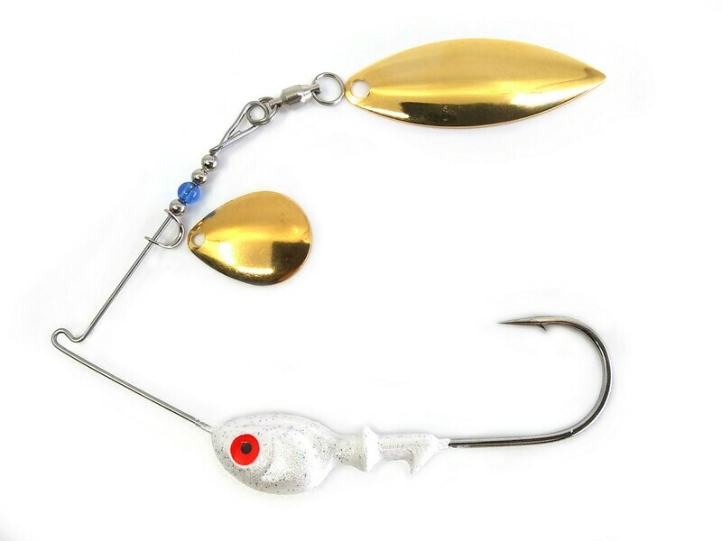 Spinnerbait Colorado/Willow Gold Plain Blades