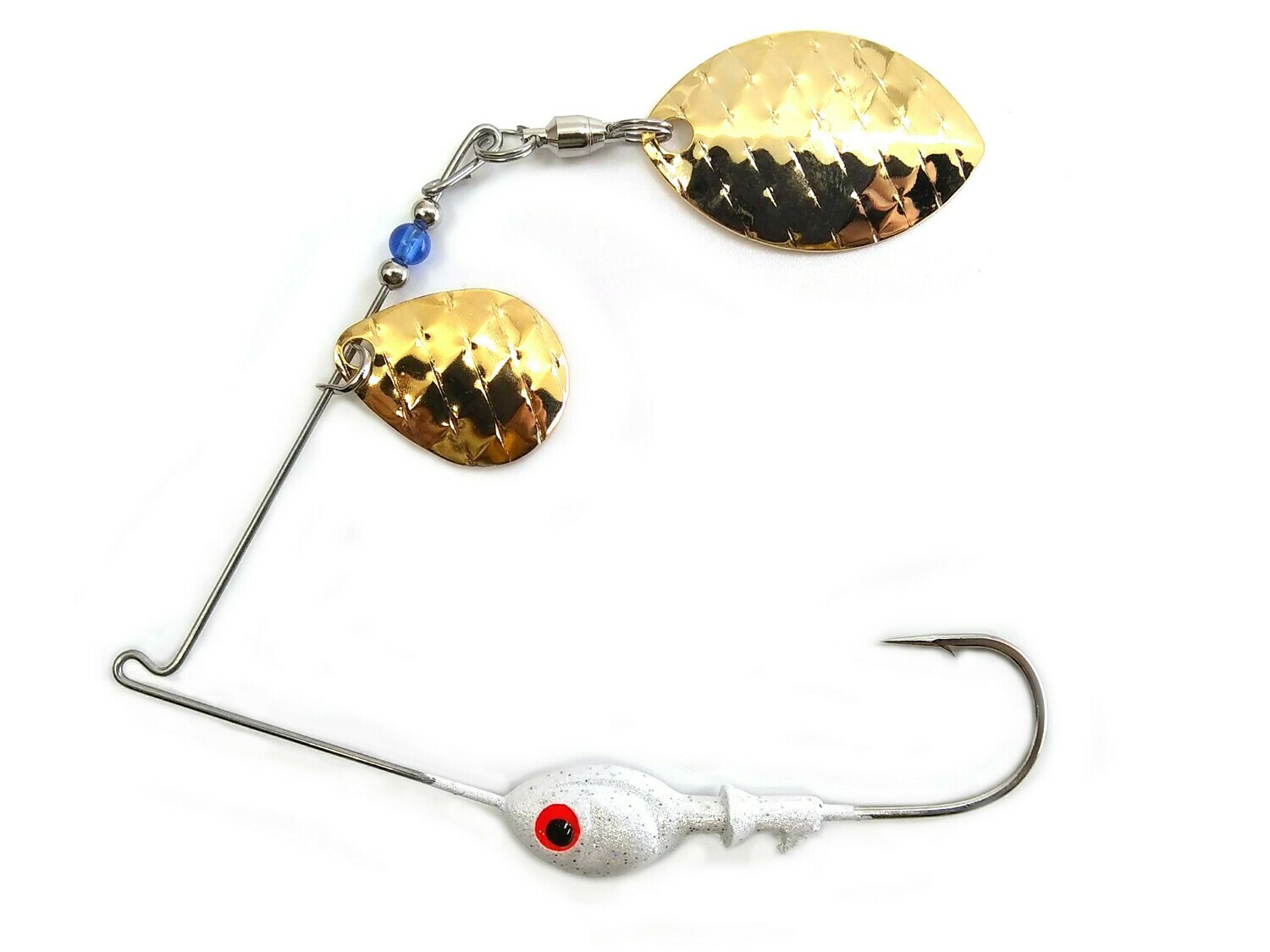 Spinnerbait Colorado Gold Scale/Wide Willow Gold Scale Blades