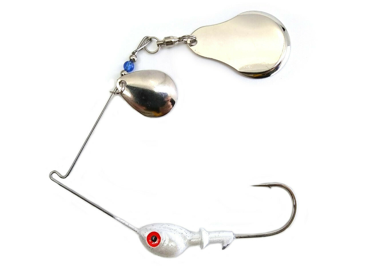 Spinnerbait Colorado Nickel Plain/Chopper Nickel Plain Blades