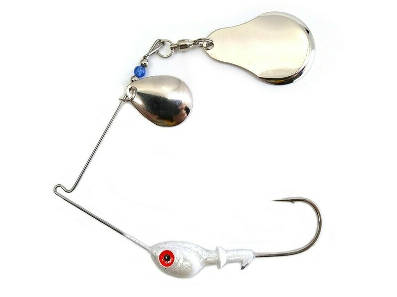 Spinnerbait Colorado Nickel Plain/Chopper Nickel Plain Blades