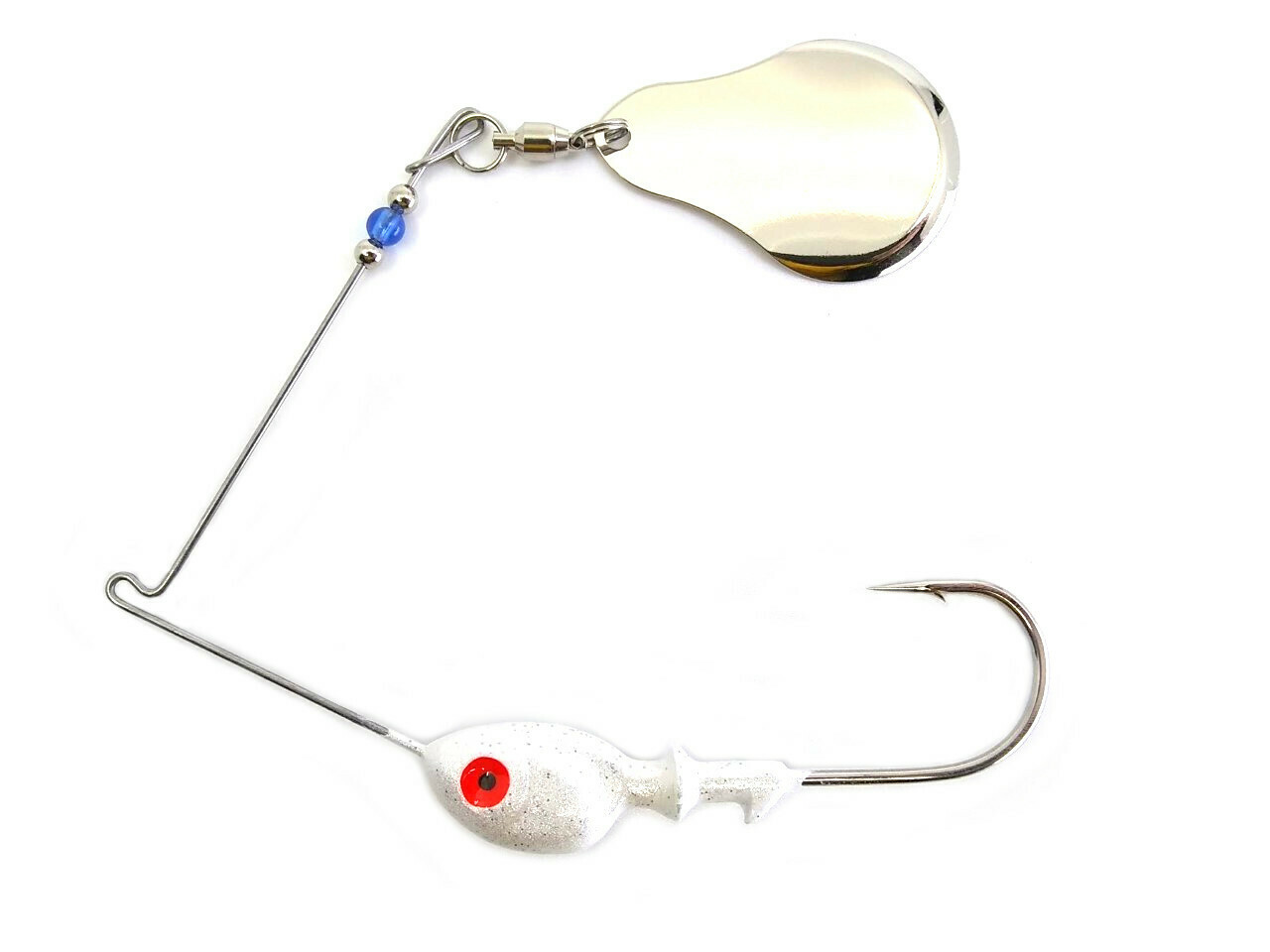 Spinnerbait Single Spin Nickle Chopper Plain Blade