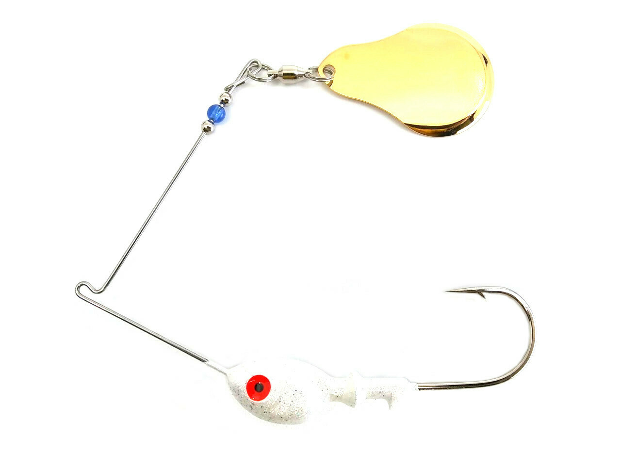 Spinnerbait Single Spin Gold Chopper Plain Blade