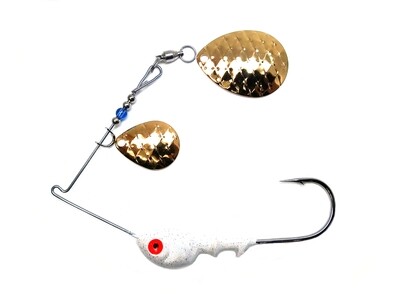 Spinnerbait Colorado Gold Scale Blades