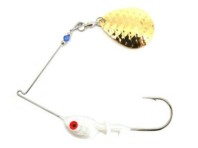 Spinnerbait Single Spin Gold Colorado Scale Blade