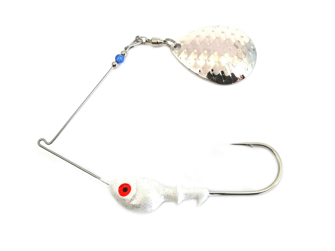 Spinnerbait Single Spin Nickel Colorado Scale Blade