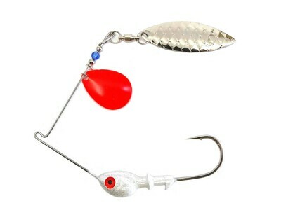 Spinnerbait Colorado Red/Willow Nickel Scale Blades