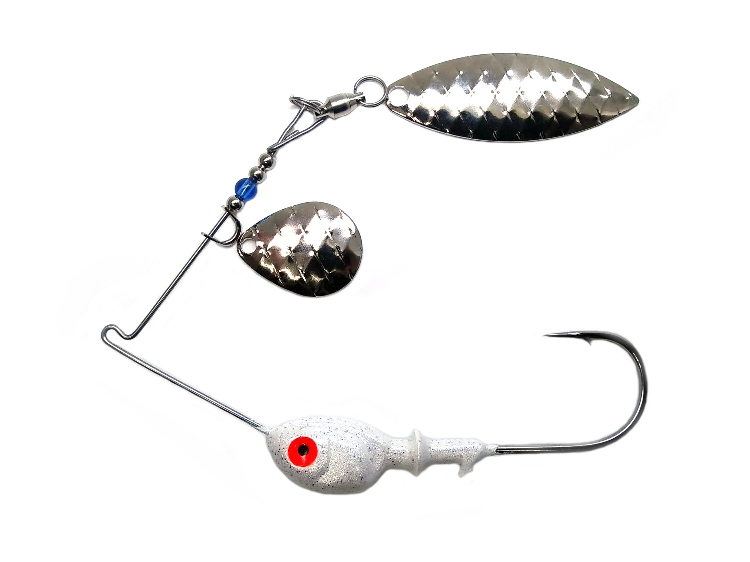 Spinnerbait Colorado/Willow Nickel Scale Blades