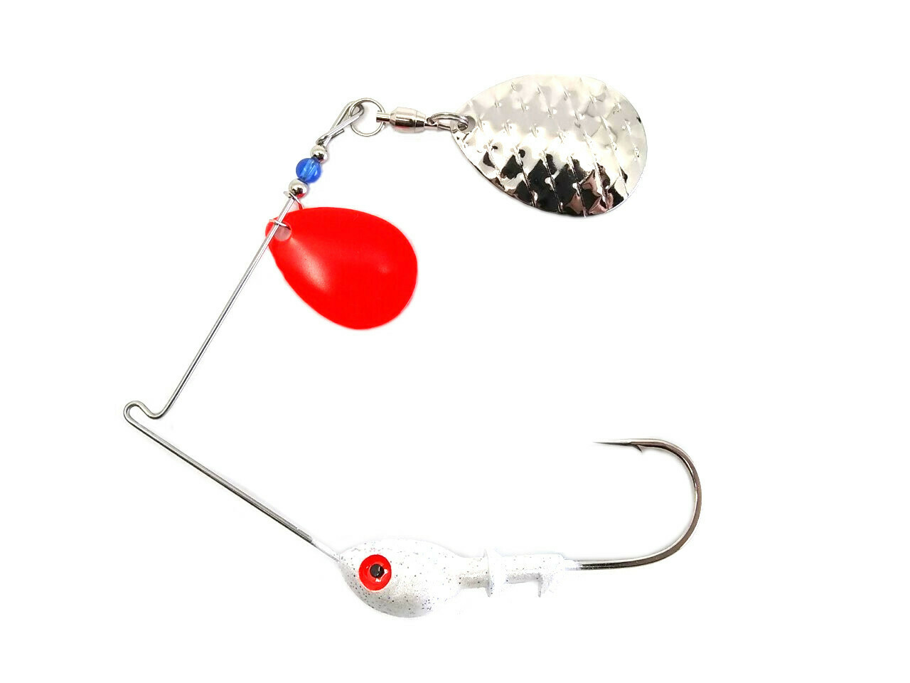 Spinnerbait Colorado Red/Colorado Nickel Scale Blades