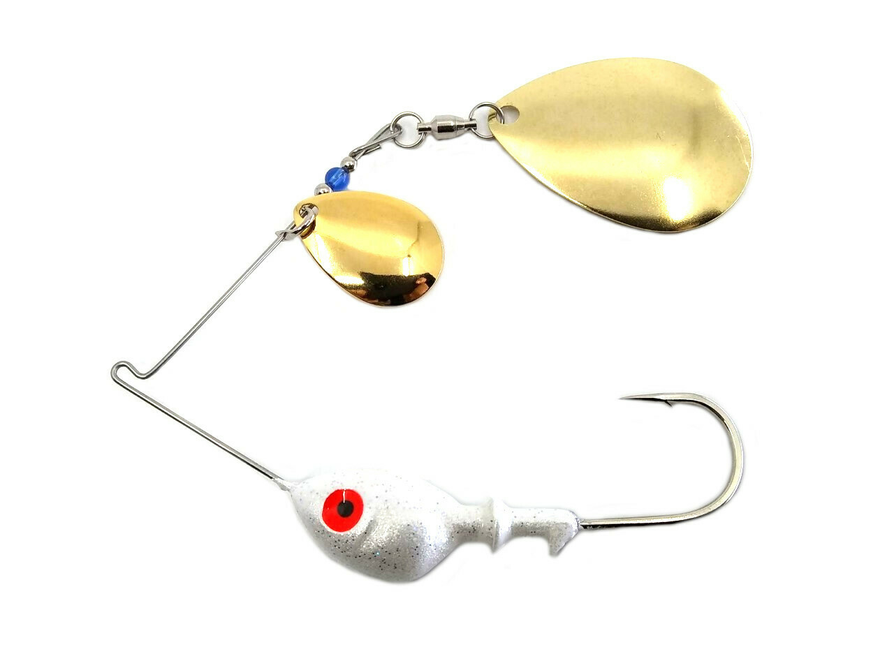 Spinnerbait Colorado/Colorado Gold Plain Blades