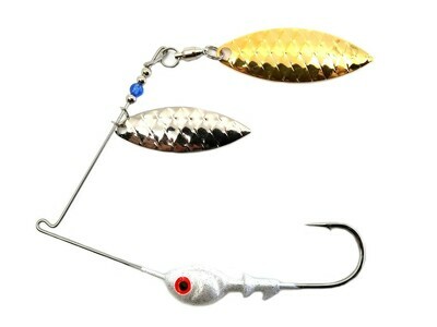 Spinnerbait Willow Nickel/Gold Scale Blades