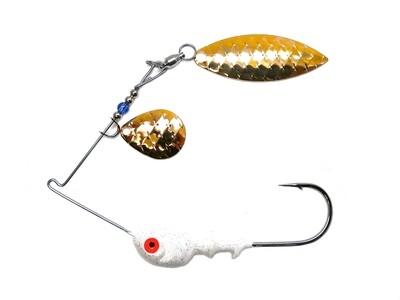 Spinnerbait Colorado/Willow Gold Scale Blades