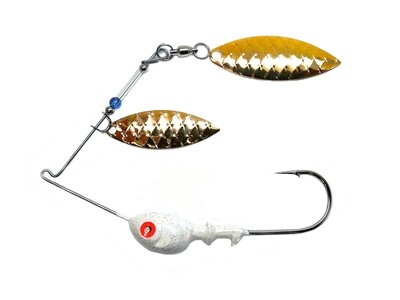 Spinnerbait Willow Gold Scale Blades