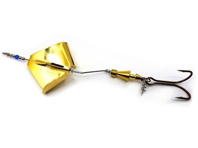 Inline Buzzbait - Plated Gold Blade