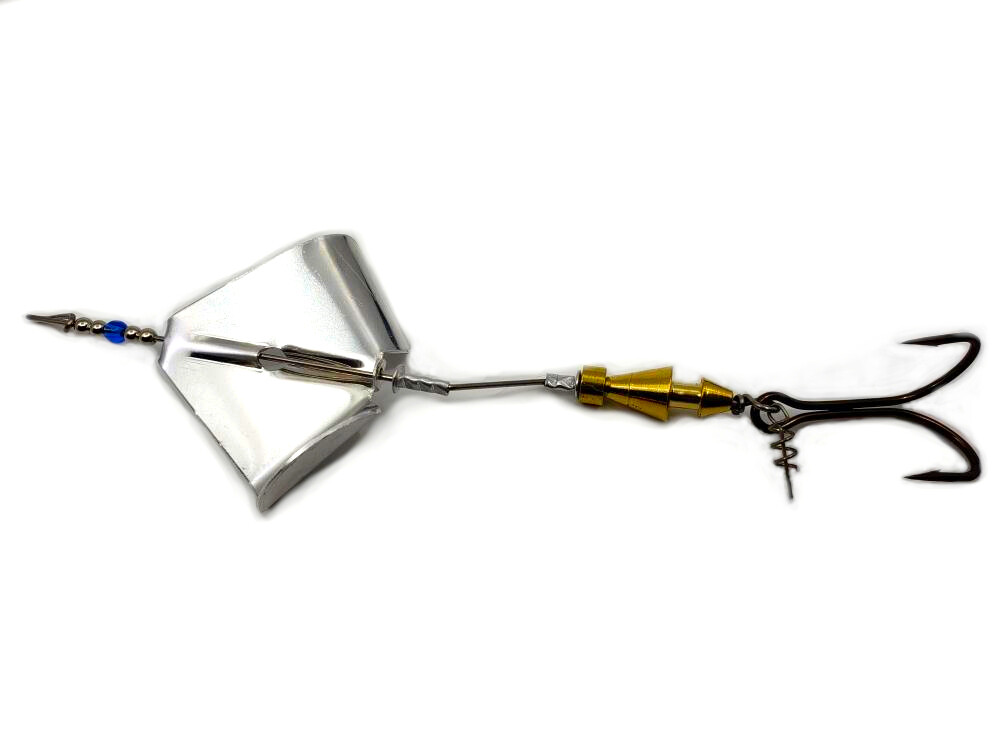 Inline Buzzbait - Platinum Aluminum Blade