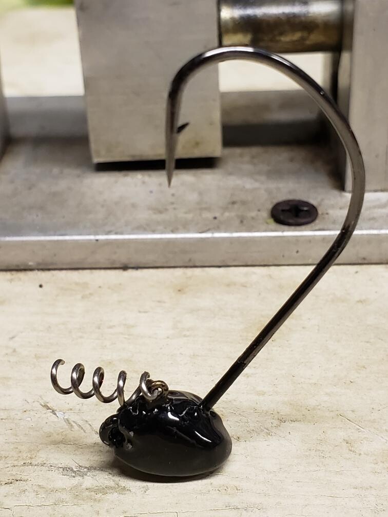 Viper Shakey Head, Choose Color/Weight: Black 3/16 oz.