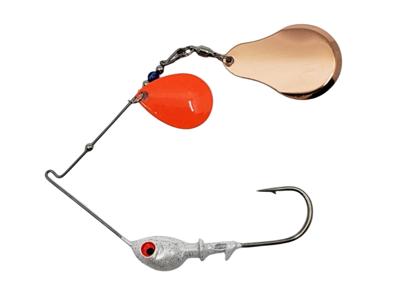 Spinnerbait Red Colorado/Copper Chopper Plain Blade