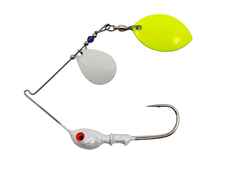 Spinnerbait Painted Colorado/Painted Wide Willow Blades