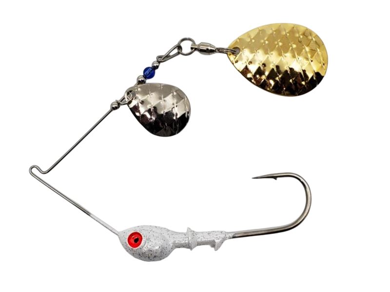 Spinnerbait Colorado Nickel/Gold Scale Blades