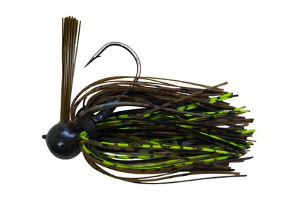 Mark Twain Magic Jig - Magic Black Chartreuse Barbed