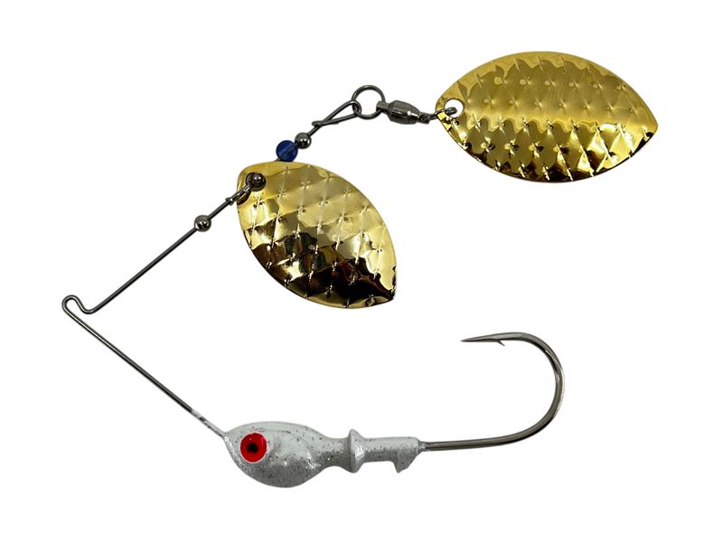 Spinnerbait 44 Double Magnum Wide Willow Gold Blades