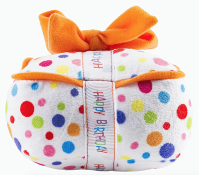 Happy Birthday Gift - Polka Dot Orange Bow